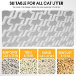 Load image into Gallery viewer, Close-up of cross-hole design in automatic cat litter box allowing easy passage for bentonite, tofu, mixed, and sawdust cat litter types