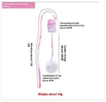 Load image into Gallery viewer, Interactive spring suction cat toy with rabbit fur ball and winding string for play and exercise weighing about 34 grams