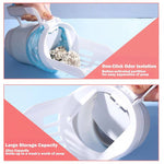 Load image into Gallery viewer, Wide cat litter scoop with one-click odor isolation and large 25oz storage capacity for self-cleaning bin kit.