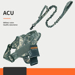 Load image into Gallery viewer, Camouflage heavy-duty tactical dog harness and matching leash made from durable military nylon for large and medium dogs