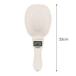 Load image into Gallery viewer, Digital pet food weighing spoon with electronic scale for precise measuring of cat and dog food, 23cm long.