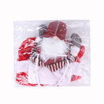 Load image into Gallery viewer, Adjustable pet Christmas horse riding costume with flannel, Velcro straps, and festive holiday design for dogs and cats.