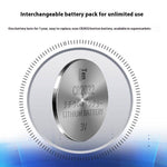 Load image into Gallery viewer, Close-up of CR2032 lithium battery pack used for GPS pet tracker with one-year interchangeable battery life