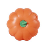 Load image into Gallery viewer, Orange pumpkin-shaped catnip ball toy made of durable ABS material for interactive cat play and entertainment.