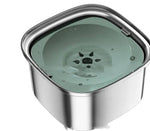 Load image into Gallery viewer, Stainless steel large capacity floating pet water bowl with spill-proof slow water feeder design for dogs and cats