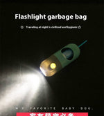 Load image into Gallery viewer, LED light pet waste bag dispenser glowing in the dark for convenient nighttime dog and cat walks.