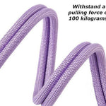 Load image into Gallery viewer, Close-up of heavy-duty purple braided pet leash with anti-slip soft foam handle for strong dog traction.