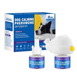 Load image into Gallery viewer, Dog calming pheromone diffuser refill bottles with plug-in device for anxiety relief and relaxation, 48ml each