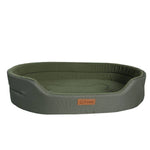 Load image into Gallery viewer, Olive green Four Seasons Pet Bed with anti-bite mattress designed for dogs and cats comfort and durability