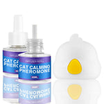 Load image into Gallery viewer, Cat calming diffuser refill bottles with natural pheromone plug-in spray for anxiety relief and relaxation, 45ml each.