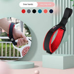 Load image into Gallery viewer, Hands-free wrist strap automatic dog leash in red and black for easy and safe pet walking with multiple color options.