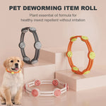 Load image into Gallery viewer, Pet Anti-Flea & Tick Collar for Dogs & Cats in gray, orange, and pink colors with essential oil formula for natural pest repellent. Adjustable and waterproof design for safe outdoor protection.