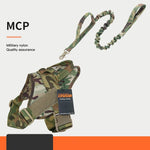Load image into Gallery viewer, Camouflage heavy-duty tactical dog harness and leash set made from durable military-grade nylon for medium and large dogs.