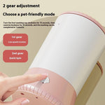 Load image into Gallery viewer, Close-up of electric pet paw cleaner showing 2 gear adjustment button for low speed and quick spin modes