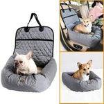 Load image into Gallery viewer, 2 in 1 folding car seat pad and pet bed for dogs, thickened comfortable mattress for travel and home use
