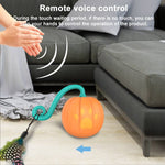 Load image into Gallery viewer, Interactive Halloween pumpkin cat toy with remote voice control for fun chasing and playful teasing at home