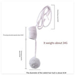 Load image into Gallery viewer, Interactive spring cat toy with 30cm extendable spring and 3cm rabbit fur ball for playful exercise