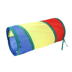 Load image into Gallery viewer, Colorful foldable cat tunnel toy designed for interactive play and hiding for cats indoors or outdoors