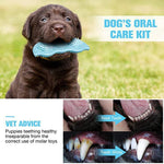 Load image into Gallery viewer, Brown puppy chewing green bite-resistant teeth cleaning dog toy for oral care and healthy teeth maintenance