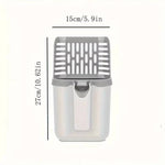 Load image into Gallery viewer, Dimensions of Cat Litter Poop Picker with Trash Bin & Shovel shown as 27cm height and 15cm width, compact for easy storage.