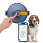 Load image into Gallery viewer, Real-time tracking GPS Pet Tracker for dogs with mobile app integration, showing location on map for anti-lost pet monitoring.