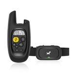 Load image into Gallery viewer, Black remote dog training collar with LED indicator and multi-mode control, designed for anti-bark and electric shock training for dogs.