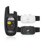 Load image into Gallery viewer, Black remote dog training collar with two receivers in black and white, ideal for training multiple dogs with one remote.