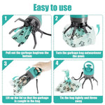 Load image into Gallery viewer, Step-by-step guide showing how to use the Portable Dog Pooper Scooper – Six-Claw Grabber with Bag Slot for clean and hands-free pet waste disposal.