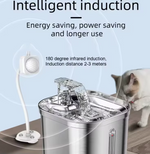 Load image into Gallery viewer, POT N PET™ Wireless Induction Stainless Steel Pet Water Dispenser – Automatic Smart Water Fountain for Cats & Dogs