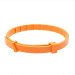 Load image into Gallery viewer, Pet Anti-Flea & Tick Collar for Dogs & Cats in orange silicone, waterproof and adjustable for long-lasting pest protection. Ideal for flea, tick, and mosquito repellent use.