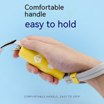 Load image into Gallery viewer, Ergonomic Stretch Dog Leash handle shown in hand, offering a comfortable grip for small and medium breed dog owners during walks.