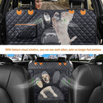 Load image into Gallery viewer, Upgraded pet car seat cover with mesh window and non-slip design for safe, comfortable travel with pets in the backseat