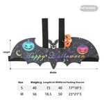 Load image into Gallery viewer, Halloween pet batwing costume with felt bat wings, colorful pumpkins, bells, and adjustable straps for cats and dogs.