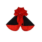 Load image into Gallery viewer, Red and black cute vampire cloak costume for pets, perfect for Halloween cosplay and dress-up events.