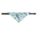 Load image into Gallery viewer, Triangular pet bandana with Japanese tang grass and cherry blossom pattern, adjustable collar for dogs and cats.
