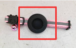 Load image into Gallery viewer, Pink reflective adjustable pet collar with bell and black airtag holder for cats and small dogs