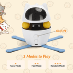 Load image into Gallery viewer, Electric Turntable Laser Cat Toy with 3 play modes – slow, fast, and random – keeps cats engaged and entertained for hours.