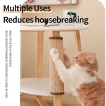 Load image into Gallery viewer, POT N PET™ Sisal Cat Scratch Mat – Anti-Scratch Multi-Size Vertical Wall Mounted Sisal Crumb-Free Pet Toys Indoor Cat Scratching Bed