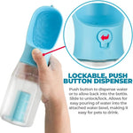 Load image into Gallery viewer, 3-in-1 Portable Dog Water Bottle – Feeder, Waste Bag & Bowl Combo for Travel