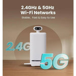 Load image into Gallery viewer, Automatic cat feeder camera compatible with 2.4GHz and 5GHz Wi-Fi for stable, fast, and easy pet feeding control
