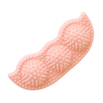 Load image into Gallery viewer, Pink textured chew toy with three rounded bumps designed for teeth cleaning in puppies and small dogs
