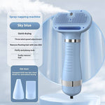 Load image into Gallery viewer, Sky blue pet air dryer with hot spray, one-click hair removal, and three wind speed settings for dogs and cats
