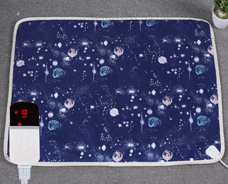 Electric heating blanket for pets with digital controller, designed for safe and cozy warmth for kittens, puppies, and dogs.