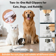 2-in-1 Pet Nail Clippers with LED Light | Dog & Cat Nail Trimmer