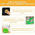 Load image into Gallery viewer, Reusable green pet hair remover for laundry with strong stickiness to remove hair and debris from clothes easily.
