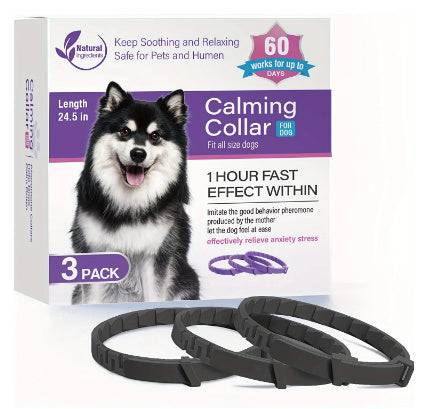 Stress relief pet collar for cats and dogs