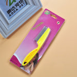 Load image into Gallery viewer, Yellow anti-flea pet grooming comb in retail packaging, stainless steel teeth for effective flea removal in dogs and cats.