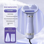 Load image into Gallery viewer, Lavender pet air dryer and hair removal blower with quick drying and adjustable wind speed for dogs and cats grooming.
