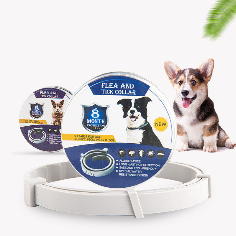 2 Pack Flea & Tick Treatment & Prevention Collar for Dogs & Cats | 8 Months Protection | Vet-Recommended | Adjustable One Size, Kills Fleas, Ticks & Repels Mosquitoes