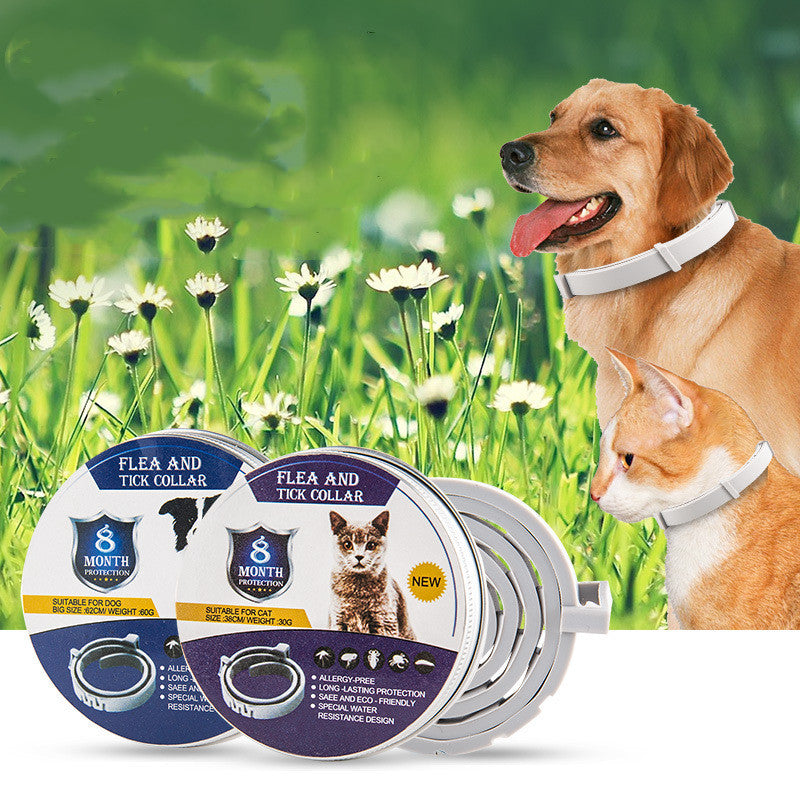 2 Pack Flea & Tick Treatment & Prevention Collar for Dogs & Cats | 8 Months Protection | Vet-Recommended | Adjustable One Size, Kills Fleas, Ticks & Repels Mosquitoes